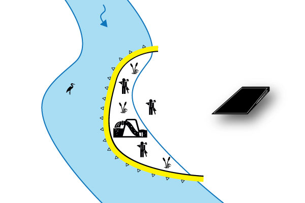 batardeaux-parallele-riviere-water-gate-megasecureurope cofferdam parallelo al fiume