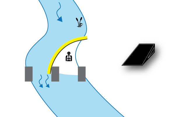 batardeaux-pile-pont-riviere-water-gate-megasecureurope fiume Cofferdam sul molo del ponte